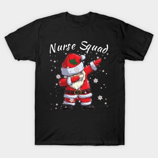 Nurse Squad Dabbing Santa T-Shirt